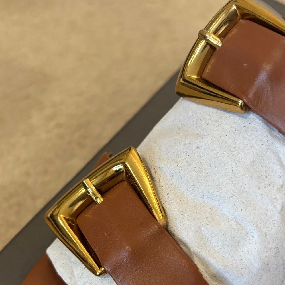 Vince Camuto Women's Caramel Brown Sandals - Picture 6 of 12